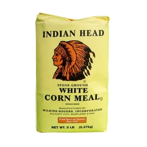 INDIAN HEAD WHITE CORN MEAL 5LB
